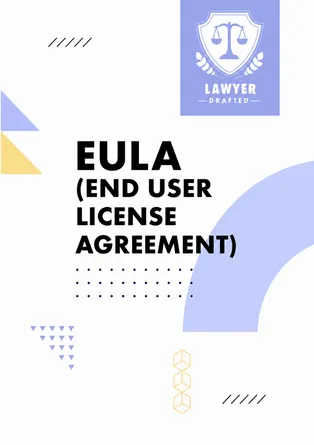 EULA template document cover