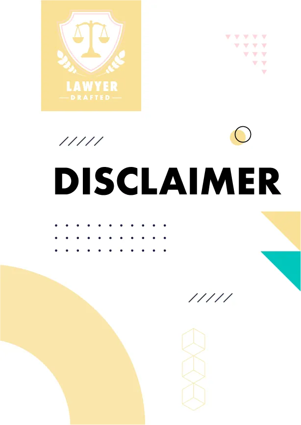 Illustration of a disclaimer document