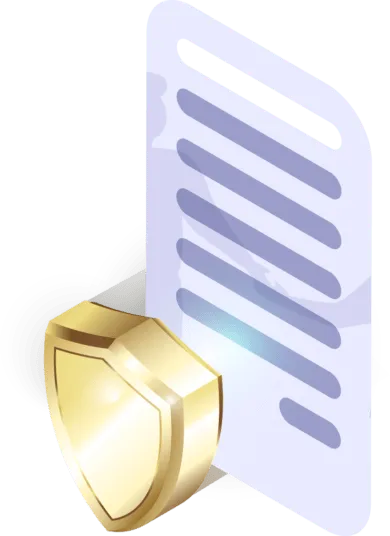 Illustration of a privacy policy document