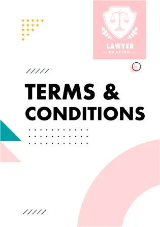 Terms and Conditions template document cover