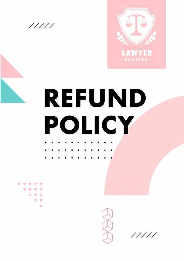 Refund Policy document illustration