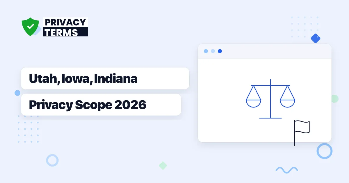 100,000 Consumers: Utah, Iowa, Indiana Privacy Scope