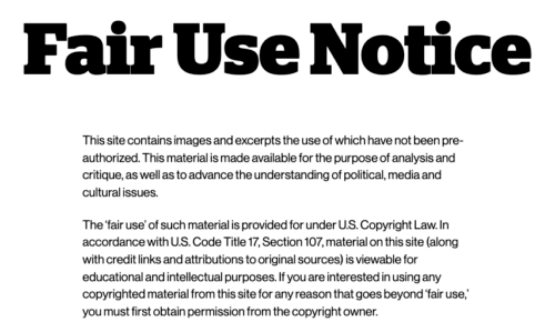 Fair use notice from reading the Pictures website