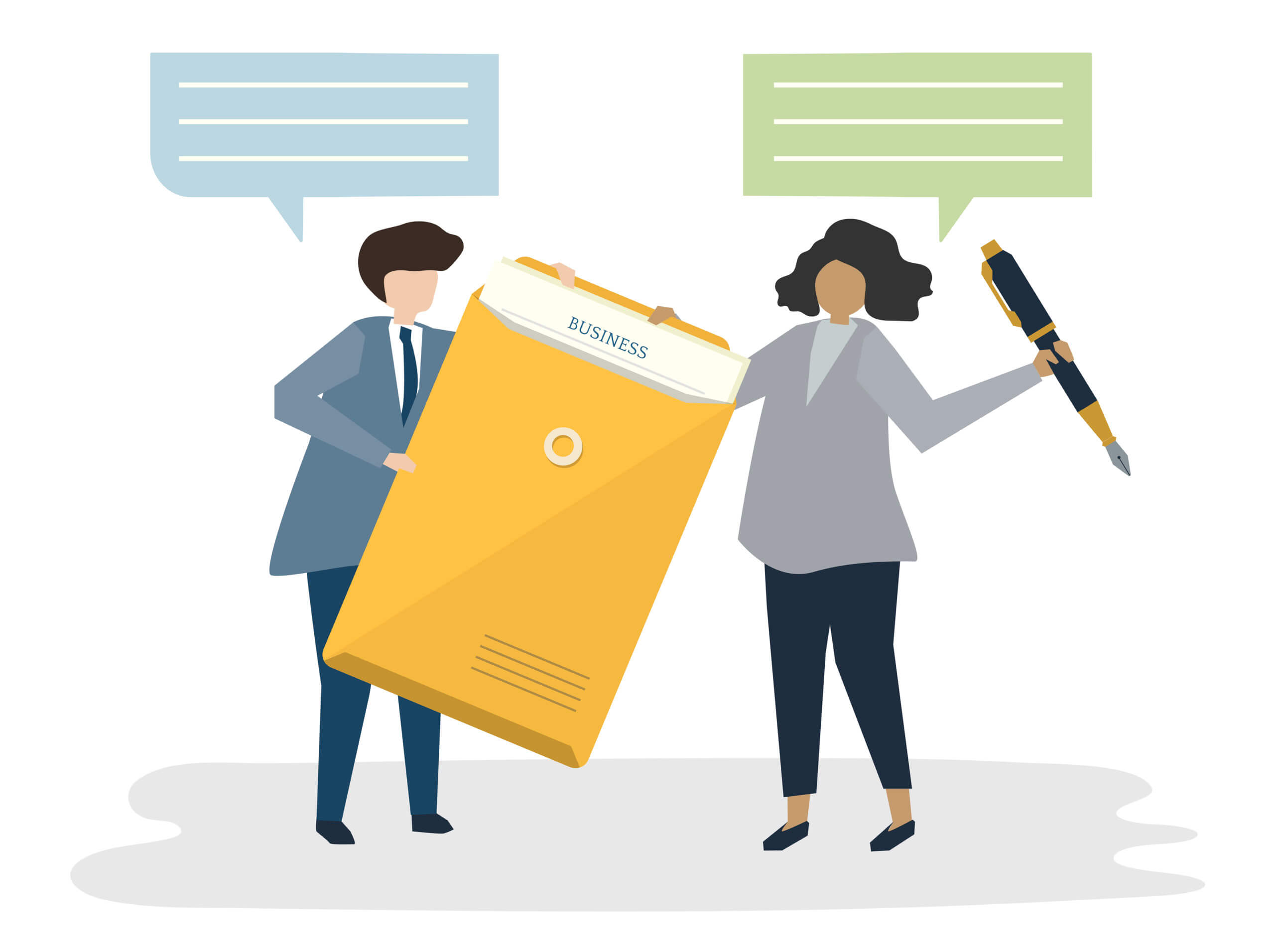 Signing a terms and conditions agreement