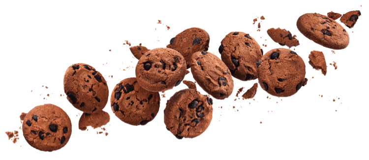 A pile of cookies