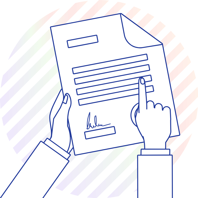 Privacy policy terms and clauses illustration